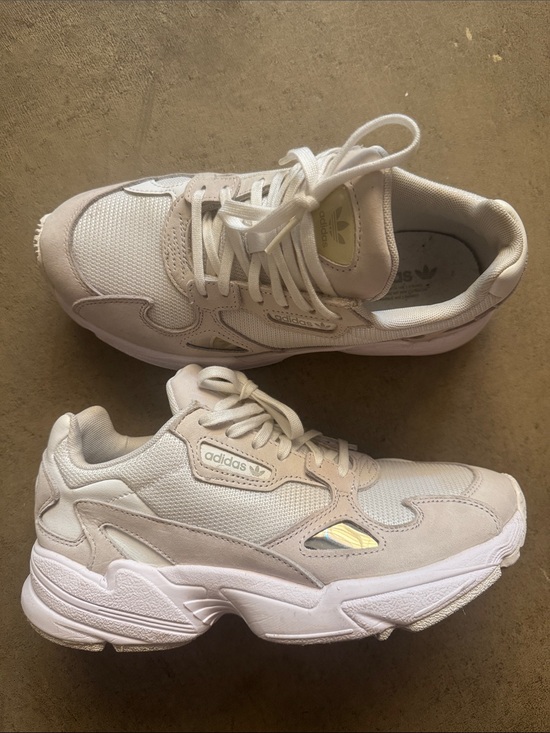 adidas Shoes - adidas Women's Falcon Sneaker in Grey and White size 7